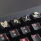 Attack on Titan Artisan Zinc Aluminum Alloy Keycaps for MX Switch Mechanical Keyboard R4 Height Custom ESC Keycap